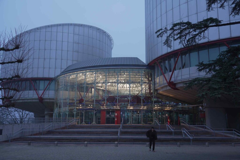 Le bâtiment de la CEDH à Strasbourg.