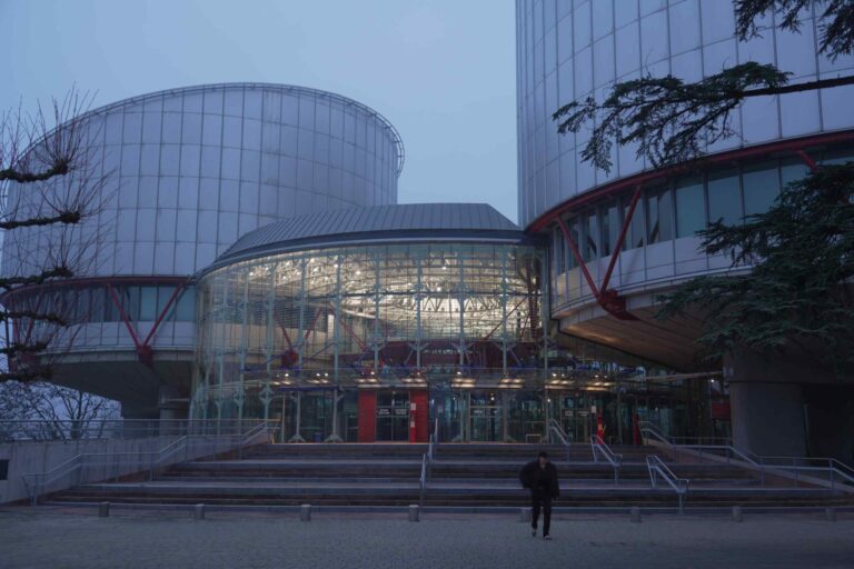 Le bâtiment de la CEDH à Strasbourg.